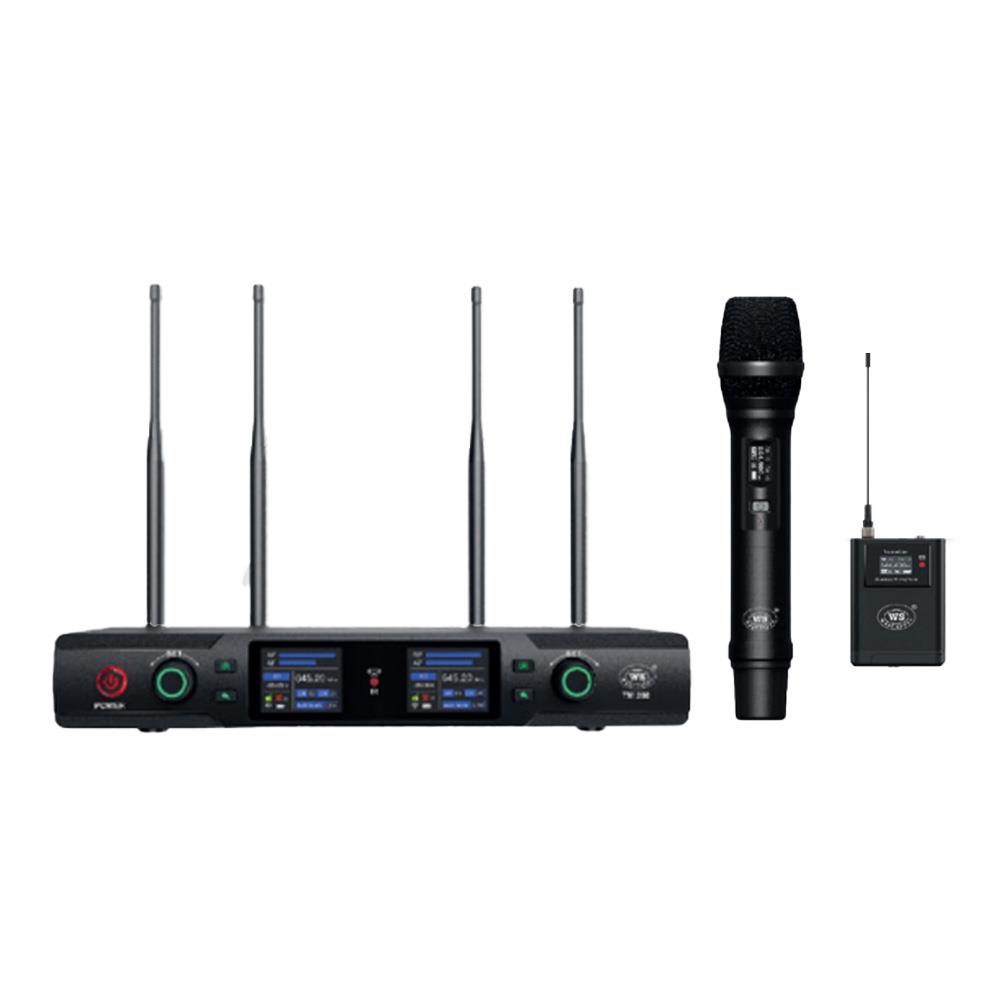 WEST SOUND TM 250 EY TEK EL TEK YAKA UHF 2X100 KANAL 4 ANTEN TELSİZ MİKROFON