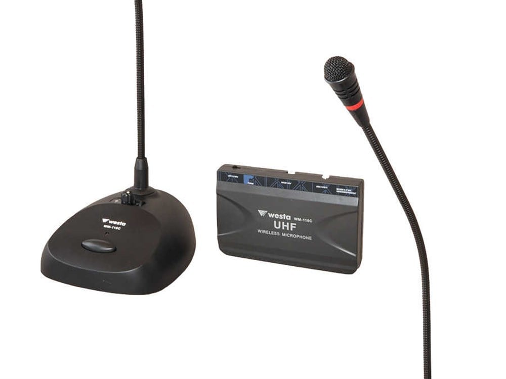 WESTA WM-110C KABLOSUZ MASAÜSTÜ KÜRSÜ MİKROFONU