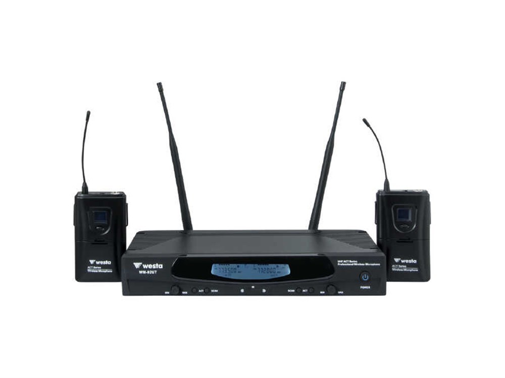 WESTA WM-92UT 2 KANAL UHF TELSİZ MİKROFON SETİ 