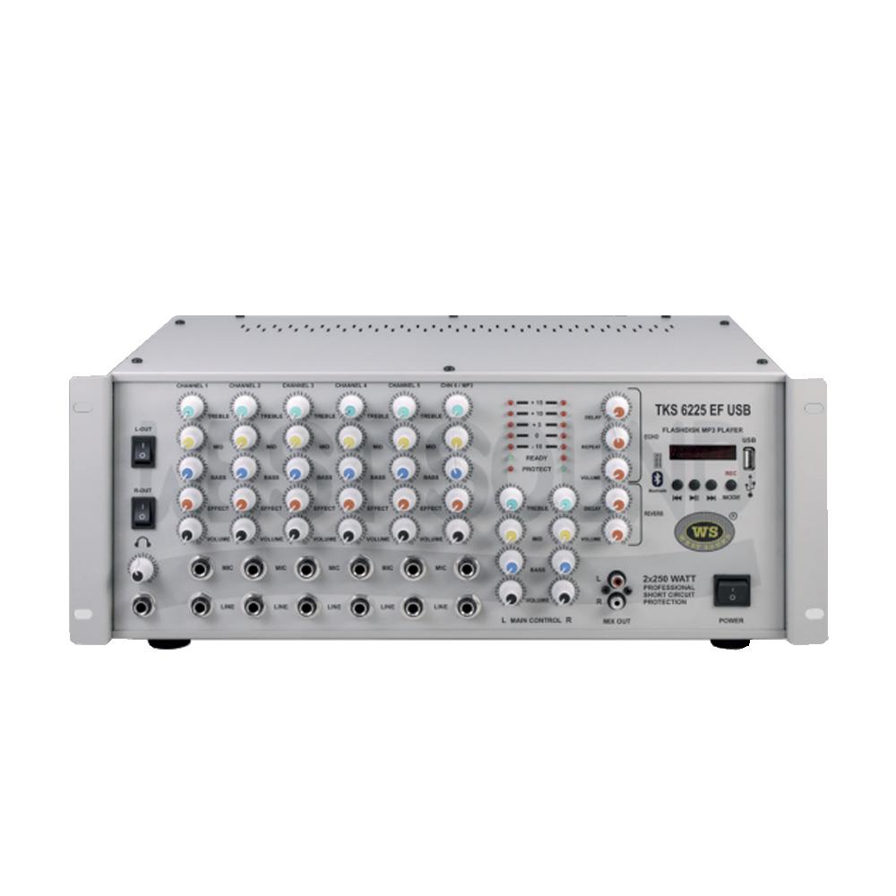 WESTSOUND TKS 6225 EF USB PROFESYONEL MİKSERLİ AMFİ