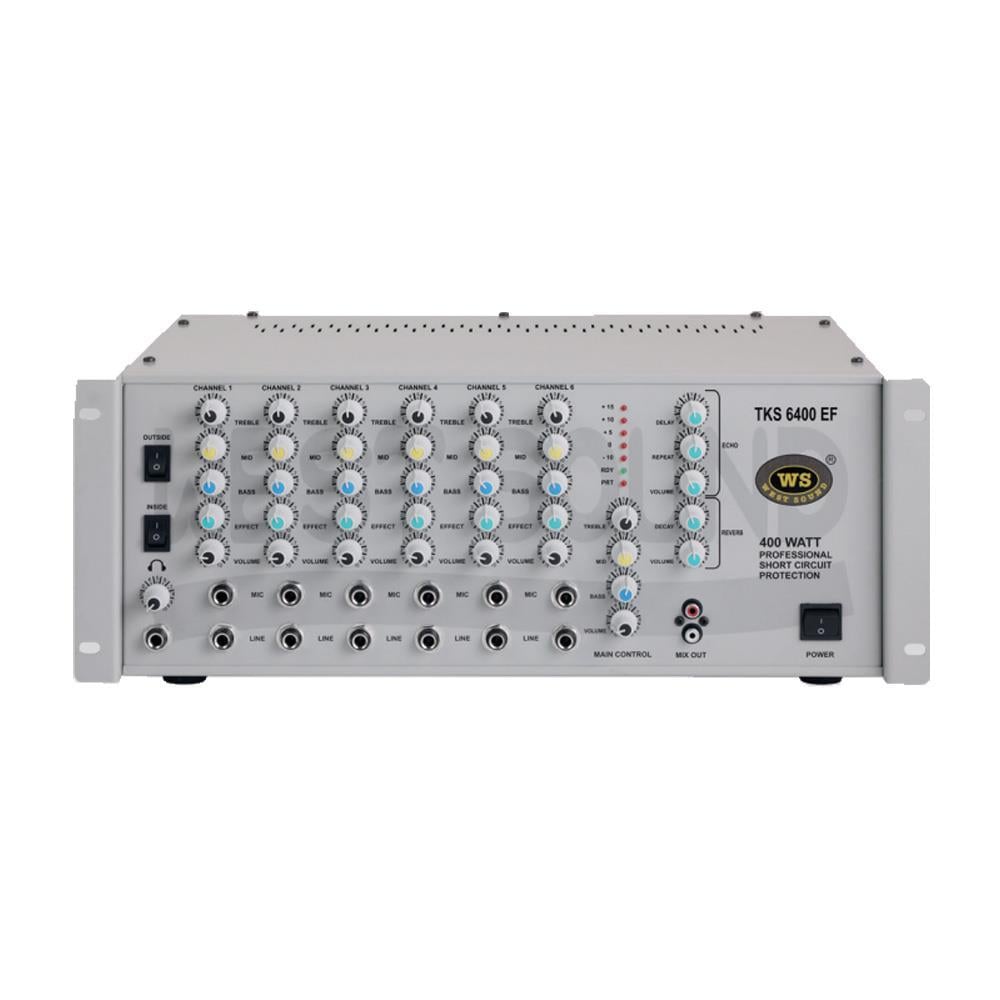 WESTSOUND TKS 6300 EF PRO MİKSERLİ AMFİ