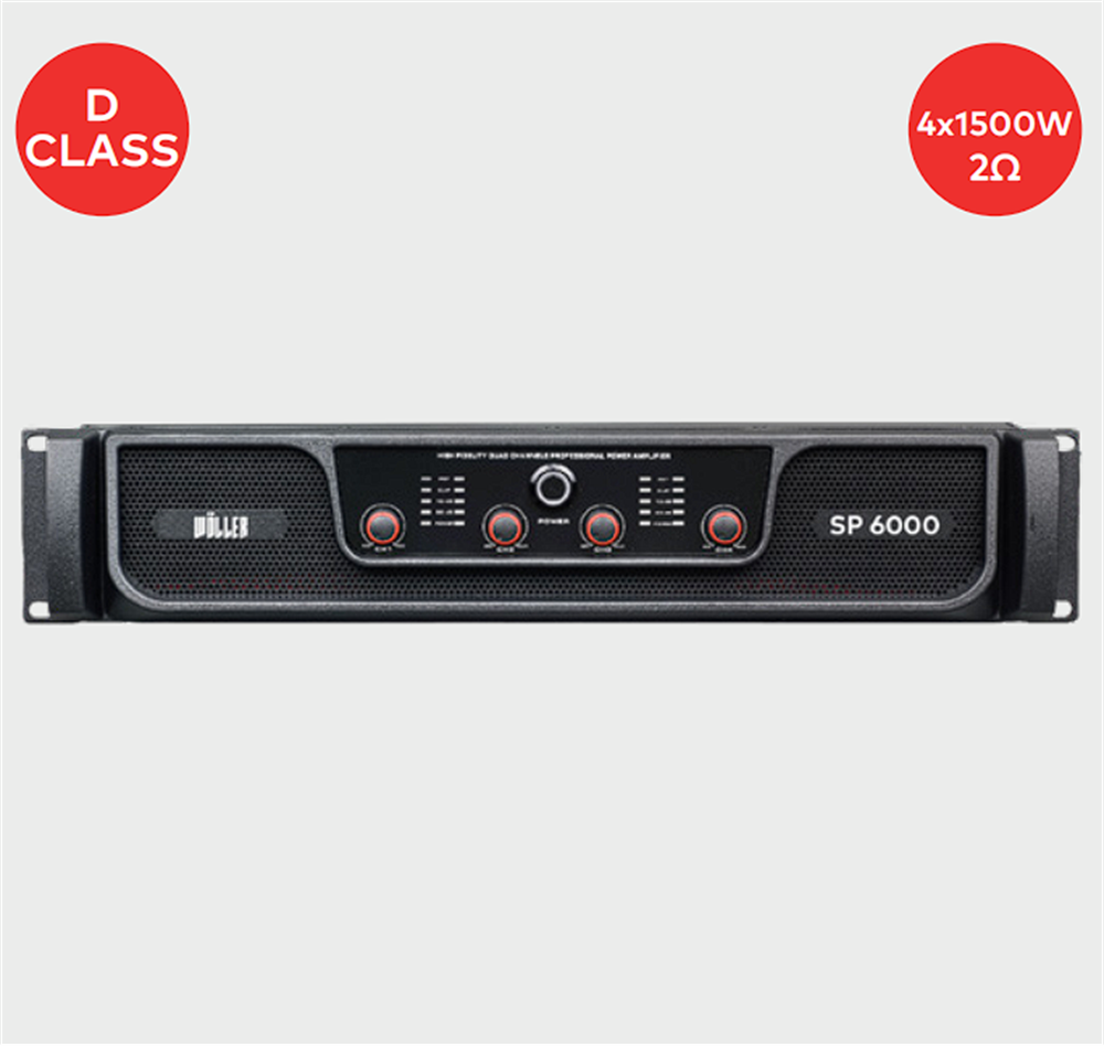 WÖLLER SP6000 4x1500 WATT POWER AMFİ