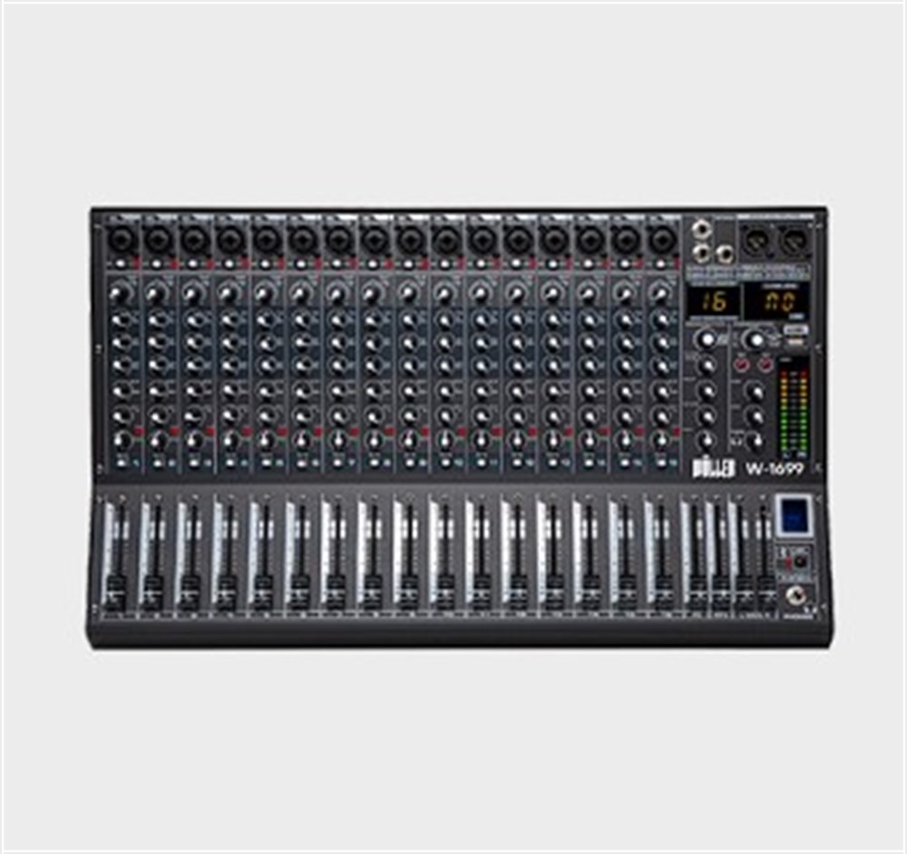 WÖLLER W-1616 12 MONO GİRİŞ / 2 AUX 12 KANALLI DECK MİKSER