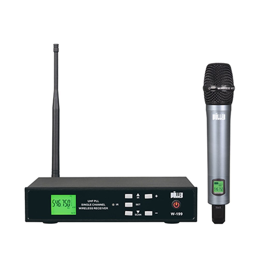 WÖLLER W-199E UHF
TEK KANAL KABLOSUZ MİKROFON SETİ