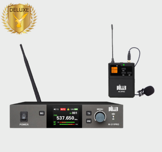 WÖLLER W-311PRO-Y TEK YAKA 99 FULL DİGİTAL KANALLI TELSİZ MİKROFON