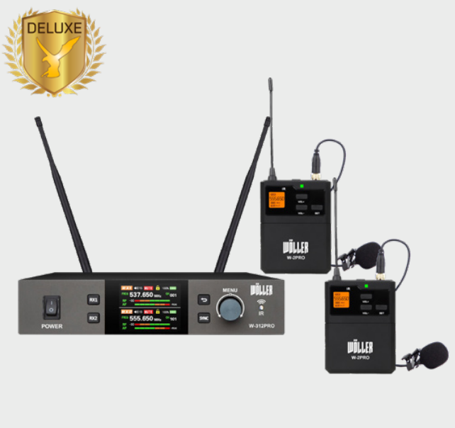 WÖLLER W-312PRO-YY ÇİFT YAKA DİJİTAL TELSİZ MİKROFON