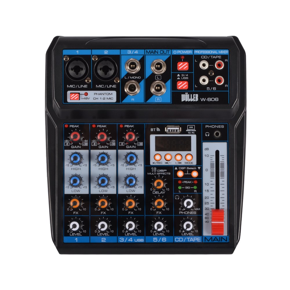 WÖLLER W-606 6 KANALLI DECK MİKSER