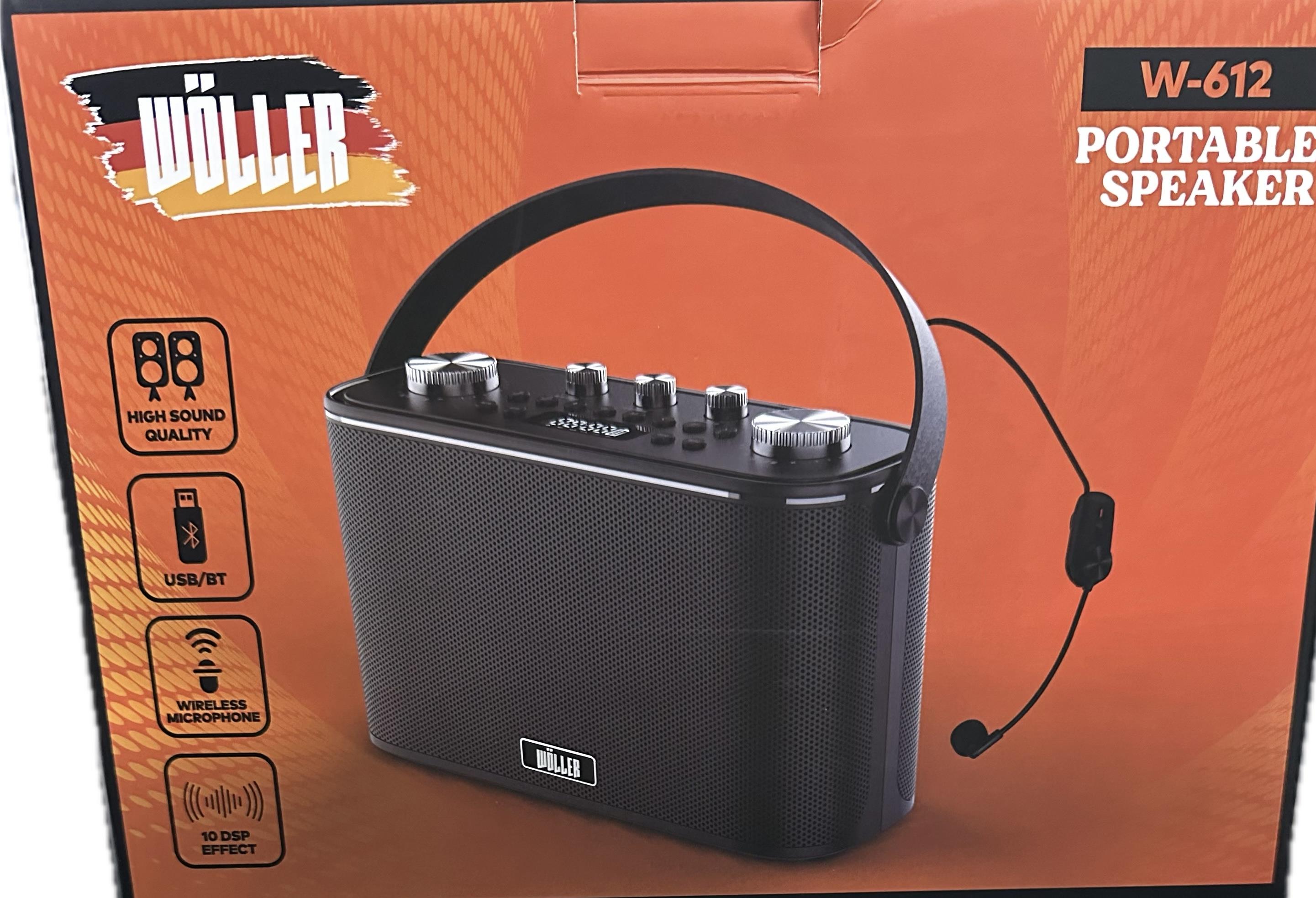 WÖLLER W-612H 150W TEK KAFA (HEADSET) MİKROFONLU TAŞINABİLİR HOPARLOR
