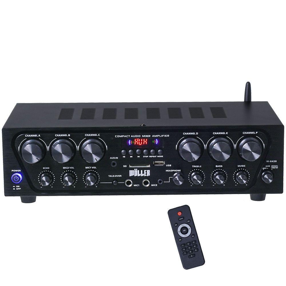 WÖLLER W-6420 6 BÖLGELİ 6 X100 WATT ANFİLİ MİKSER