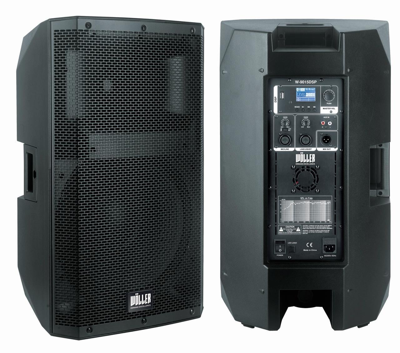 WÖLLER W-9015 DSP 15İNÇ 1000 WATT DSP AKTİF HOPARLOR