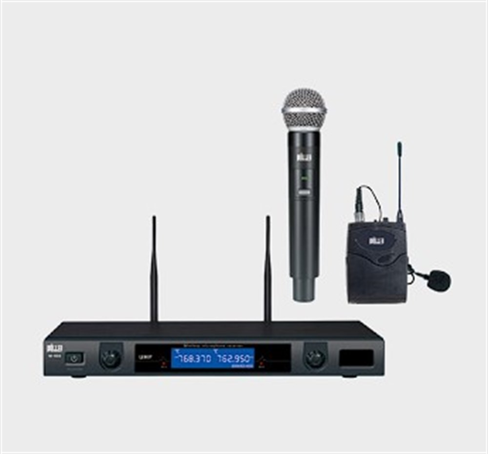 WÖLLER W-930EY UHF ÇİFT KANAL LED EKRAN KABLOSUZ MİKROFON