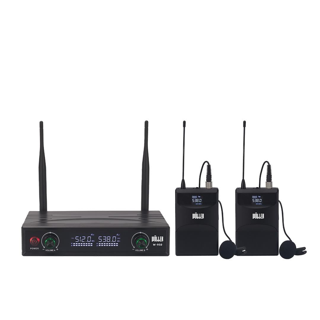 WÖLLER W-950YY YAKA-YAKA  2X48 DİGİTAL KANALLI TELSİZ MİKROFON