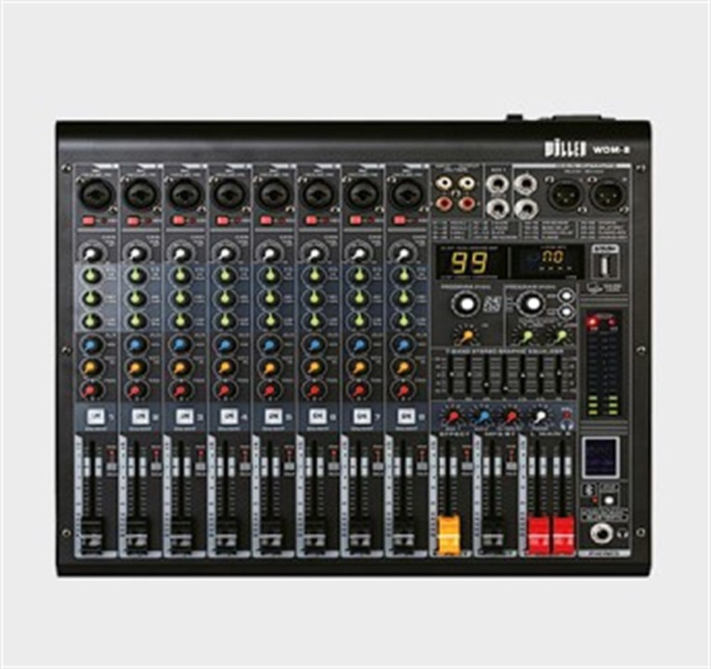 WÖLLER WDM-8 8 MONO GİRİŞ / 2 AUX 8 KANALLI DECK MİKSER