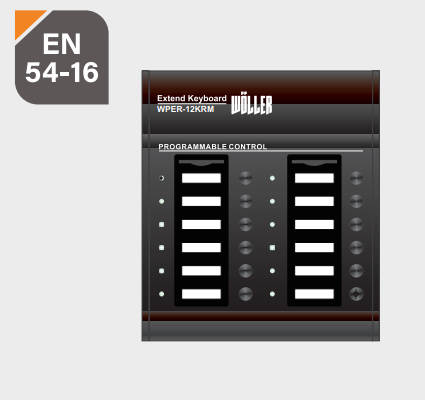 WÖLLER WPER-12KRM EN54 ACİL ANONS MİKROFON ÜNİTESİ EXTENDER