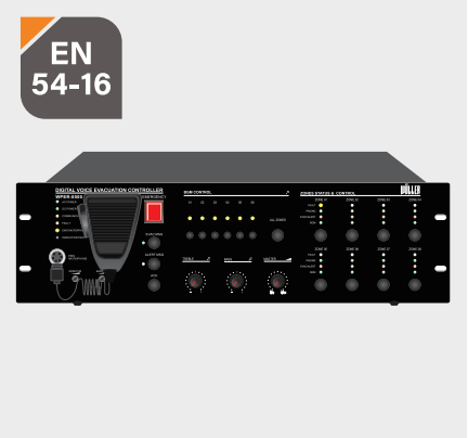 WÖLLER WPER-8500 8 BÖLGELİ EN54 ACİL ANONS MERKEZİ ÜNİTE