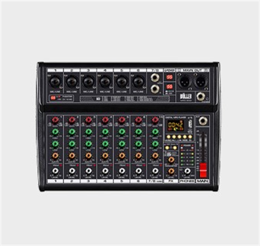 WÖLLER WRD-800 6 MONO 1 STEREO GİRİŞ 8 KANALLI DECK MİKSER