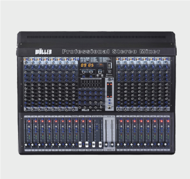 WÖLLER WX-16PRO ÇİFT EFEKTLİ 5 AUXLU 16 KANALLI DECK MİKSER