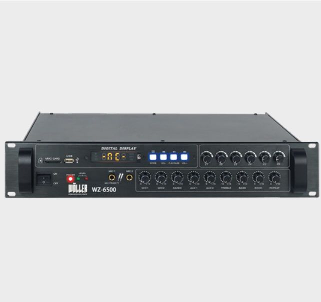 WÖLLER WZ-6500 6 BÖLGELİ 500 WATT HAT TRAFOLU ANFİ MİKSER