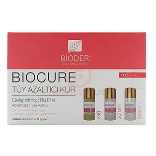 Bioder Biocure Tüy Azaltıcı Kür  Yüz için 3x5ml