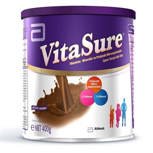 Vitasure Takviye Edici Gıda Çikolatalı 400 gr