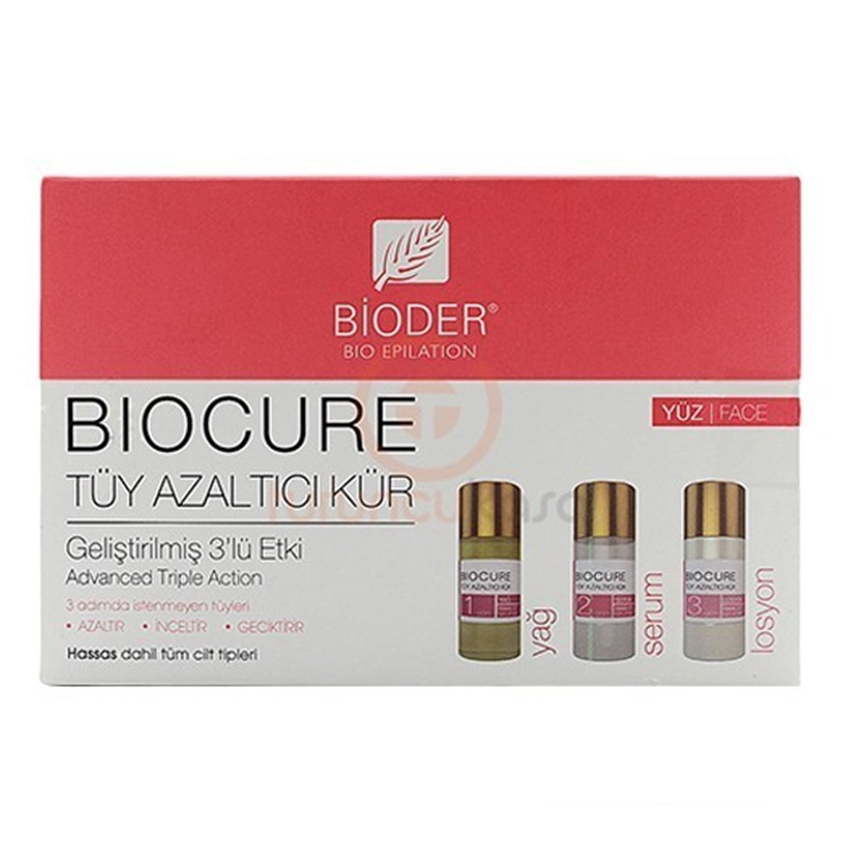 Bioder Biocure Tüy Azaltıcı Kür Yüz için 3x5ml Fiyatları | Dermosiparis.com