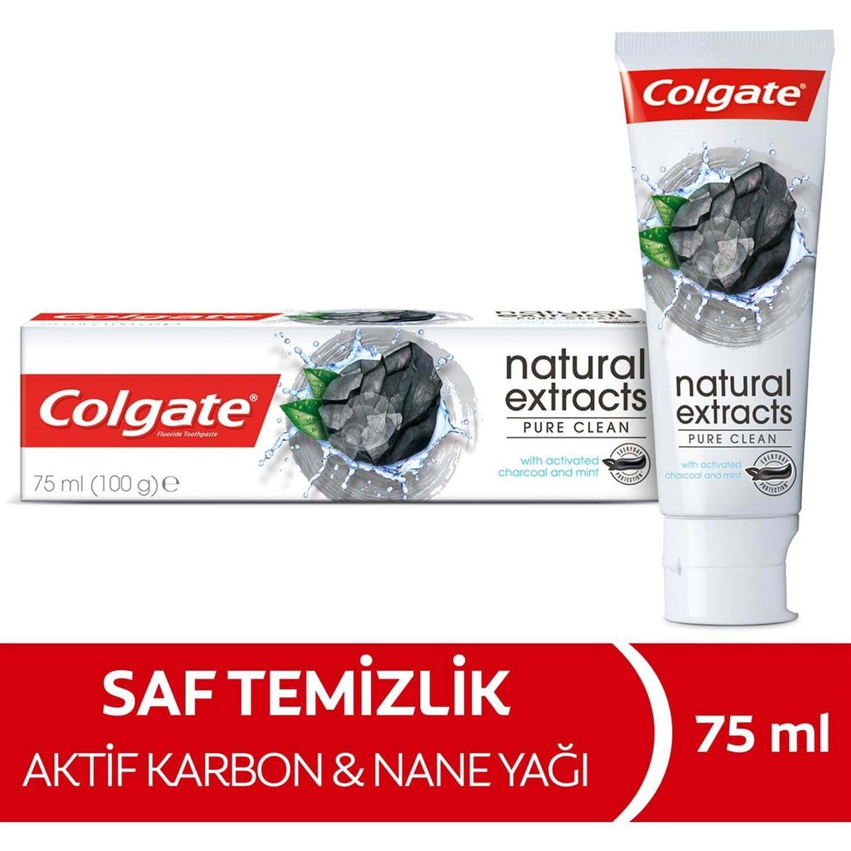 Colgate Natural Extracts Aktif Kömür Karbon Temizleyici Diş Macunu 75 ml  Fiyatları | Dermosiparis.com