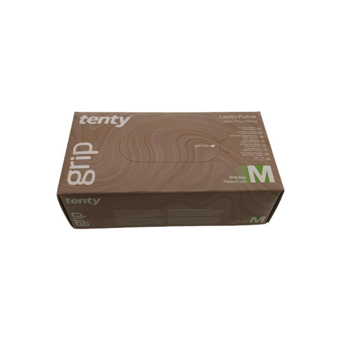 Tenty Grip Pudralı Muayene Eldiveni Medium 100 Adet Fiyatları |  Dermosiparis.com