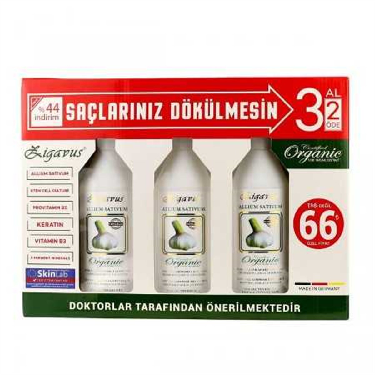Zigavus Sarımsaklı Şampuan 250ml %44 İndirimli 3 al 2 öde Fiyatları |  Dermosiparis.com