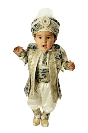 Şehzade Modelleri Oğuz Bebek Nakışlı Şehzade Sünnet Kıyafeti
