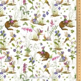 Acufactum Patchwork Kumaşı Mor Elfler 50x145cm