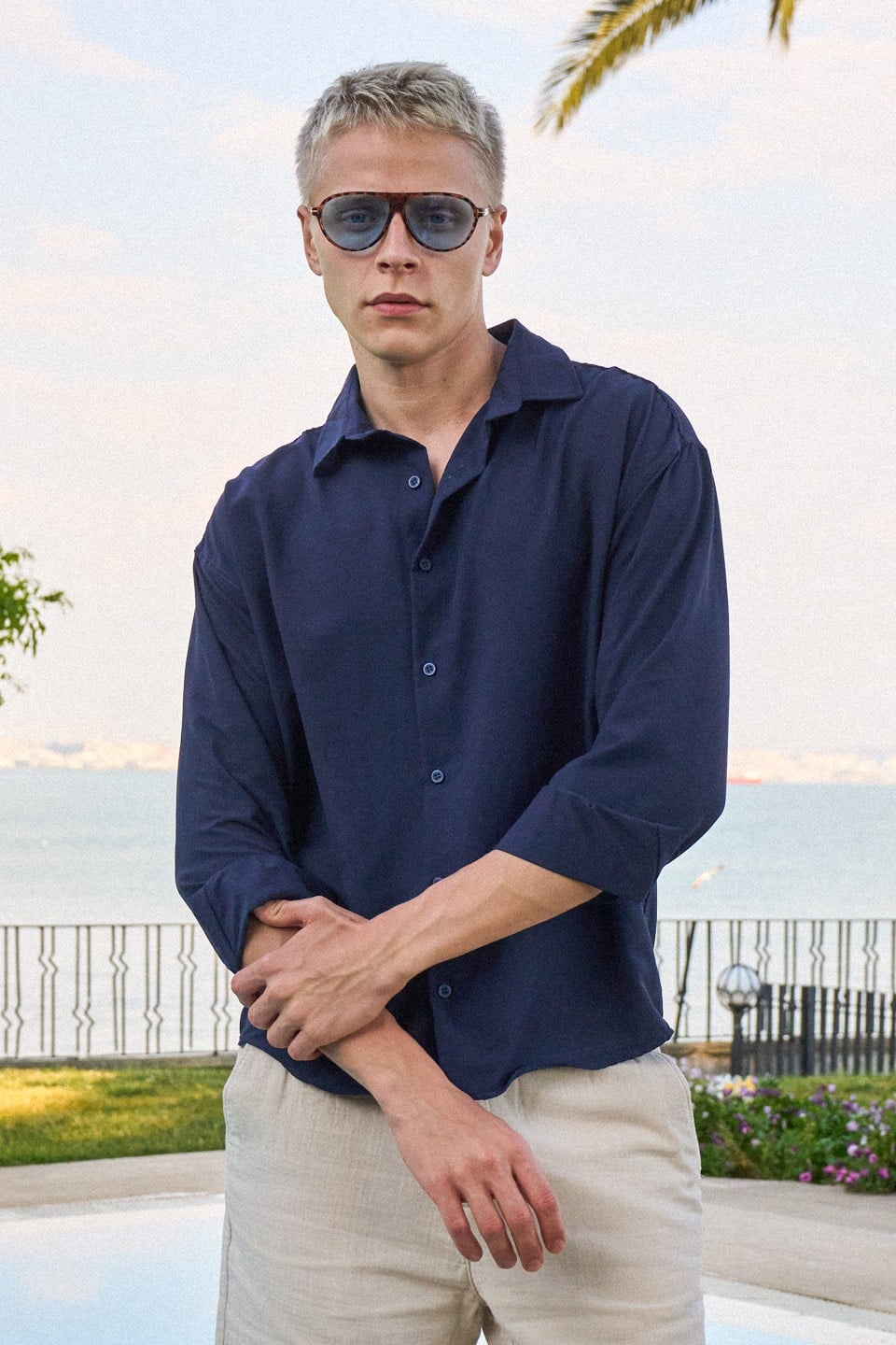 Erkek Regular Fit Uzun Kollu Bonita Gömlek - Lacivert