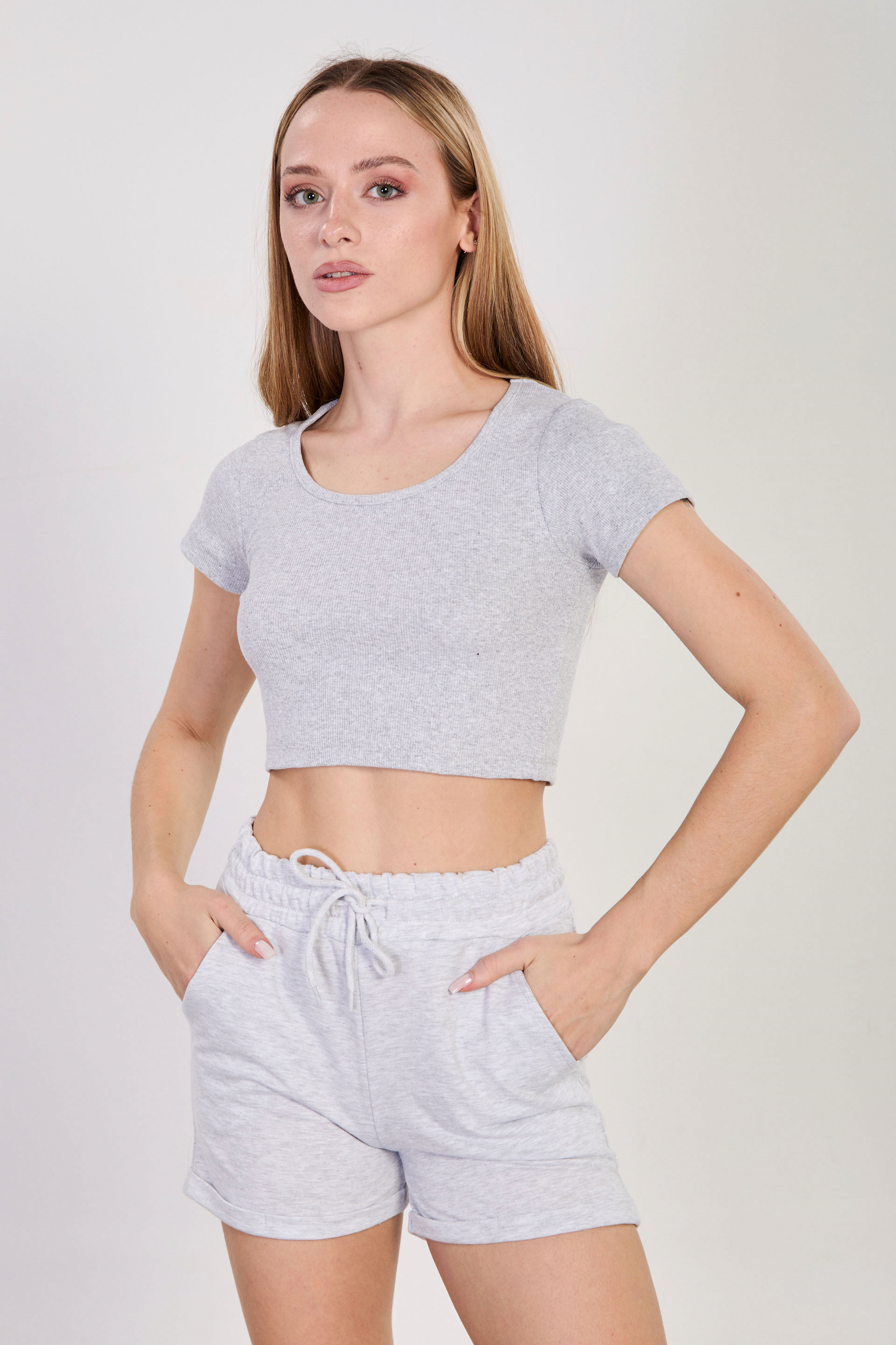 Derin yaka fitilli body-603-06 Kar Melanj