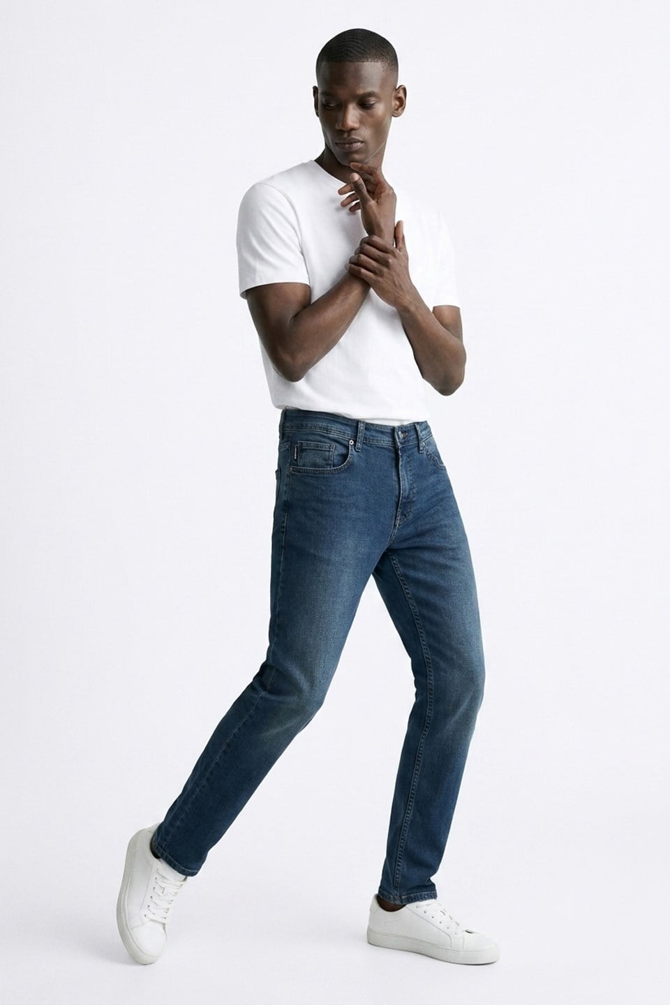 Erkek Mirza Regular Fit Jean Pantolon - Kahve Tint