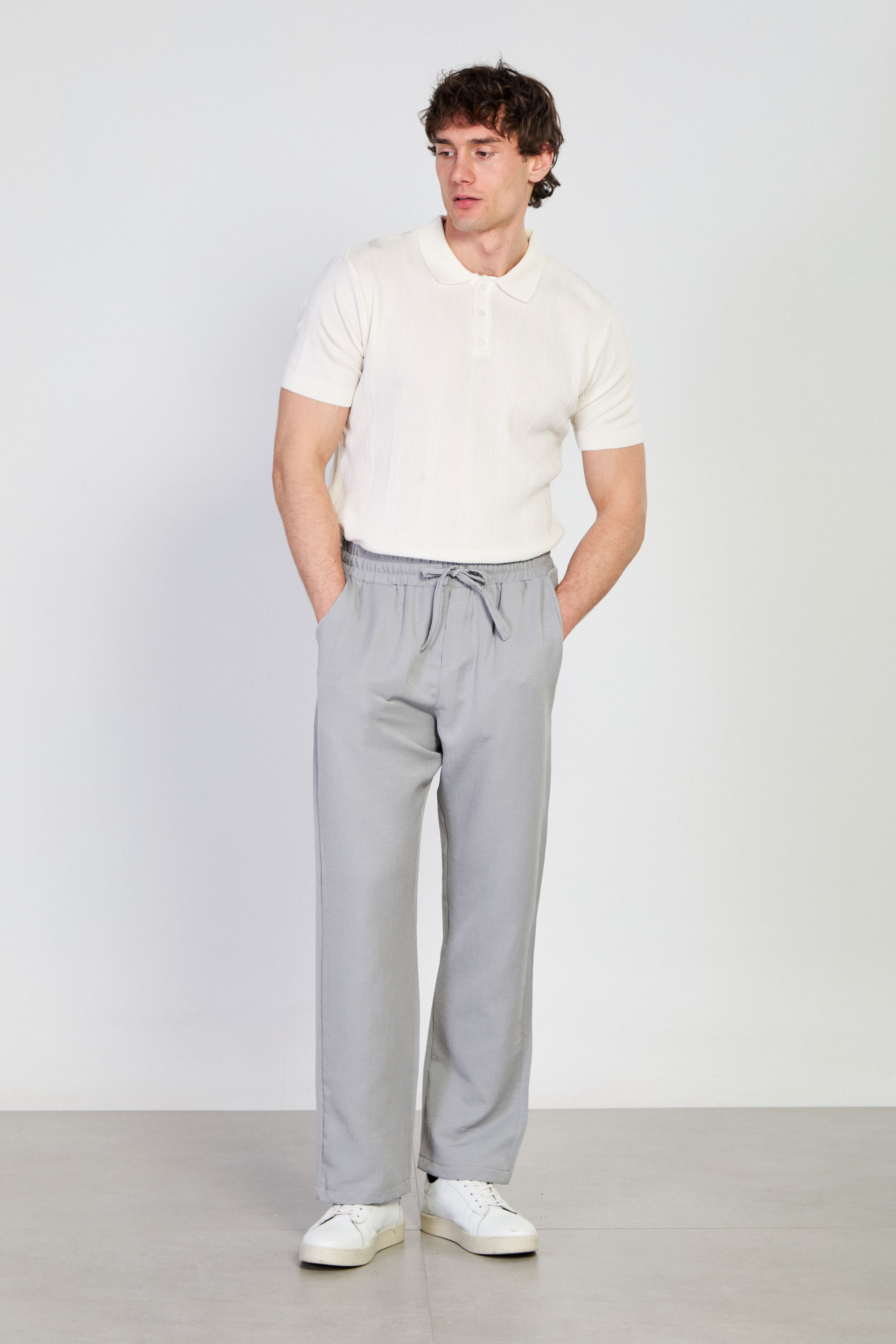 Erkek Regular Fit Pantolon - Gri
