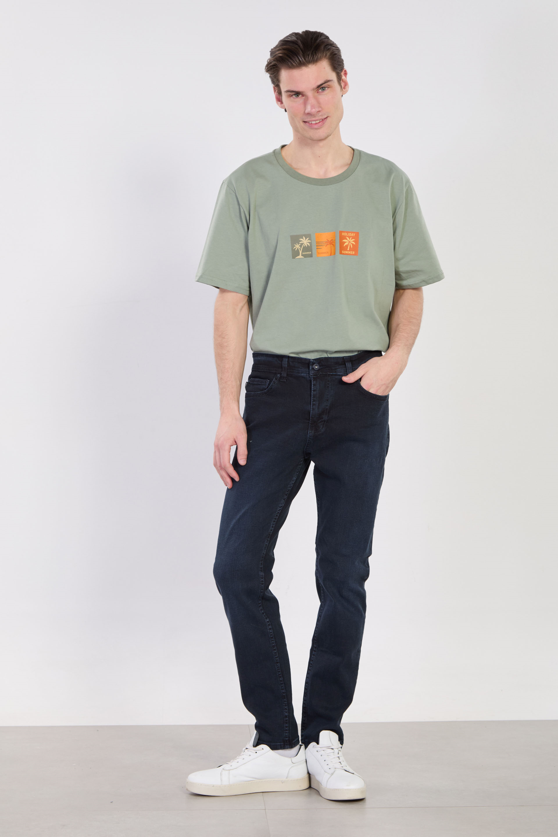 Erkek Mirza Regular Fit Jean Pantolon - Lacivert