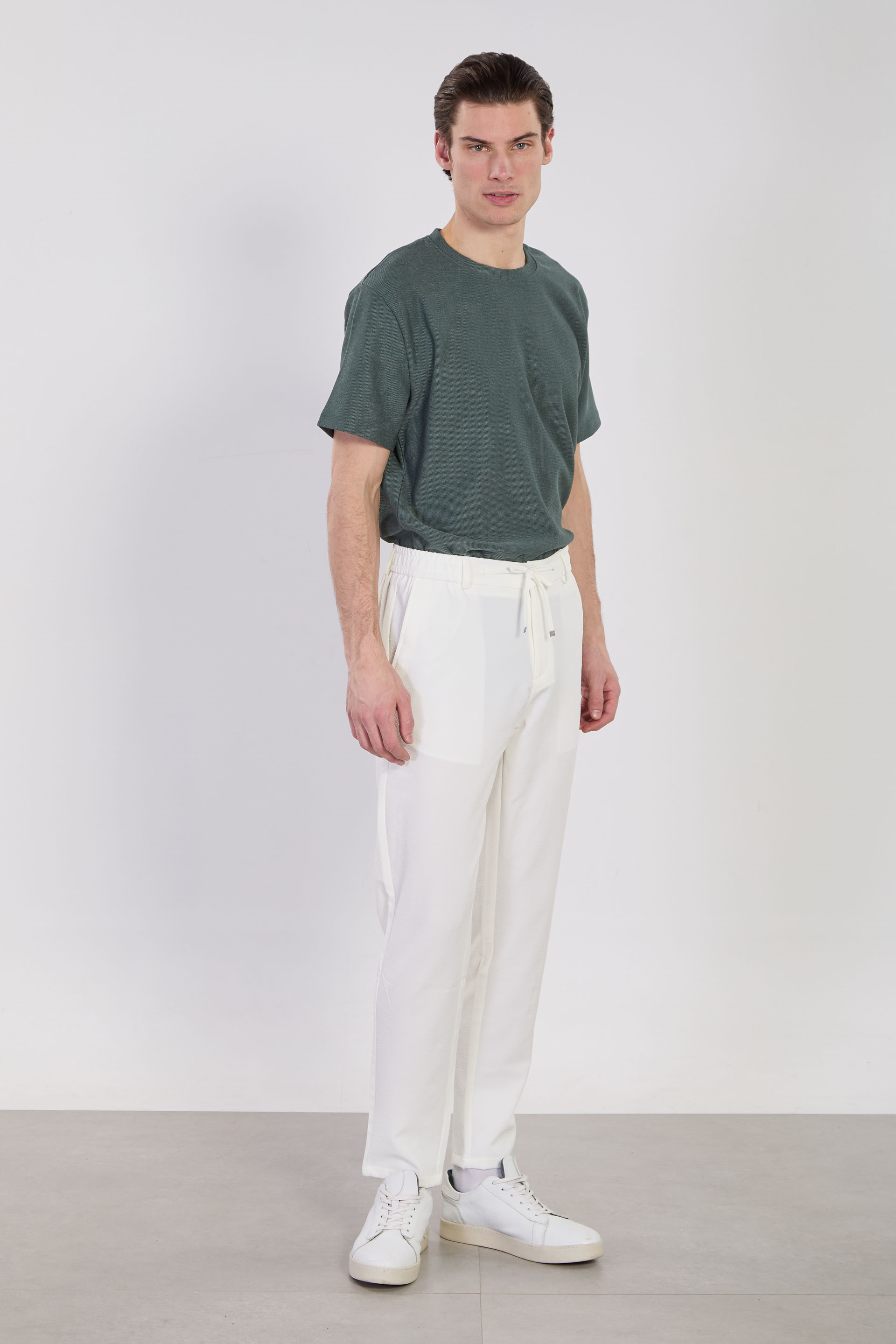 Erkek Resta Jogger Pantolon - Ekru