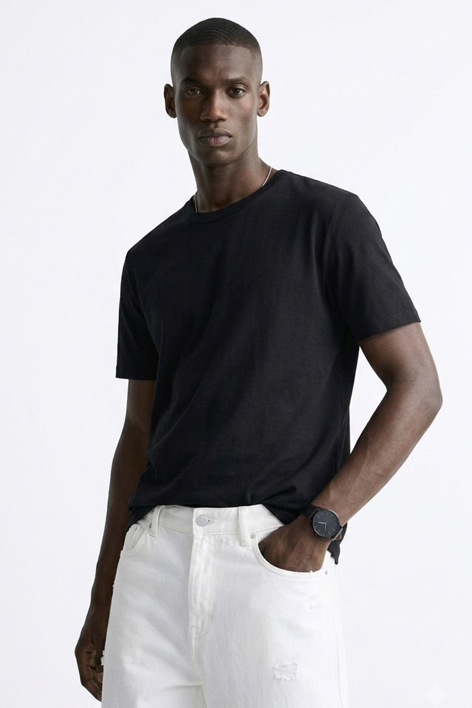 Erkek Basic T-Shirt - Siyah