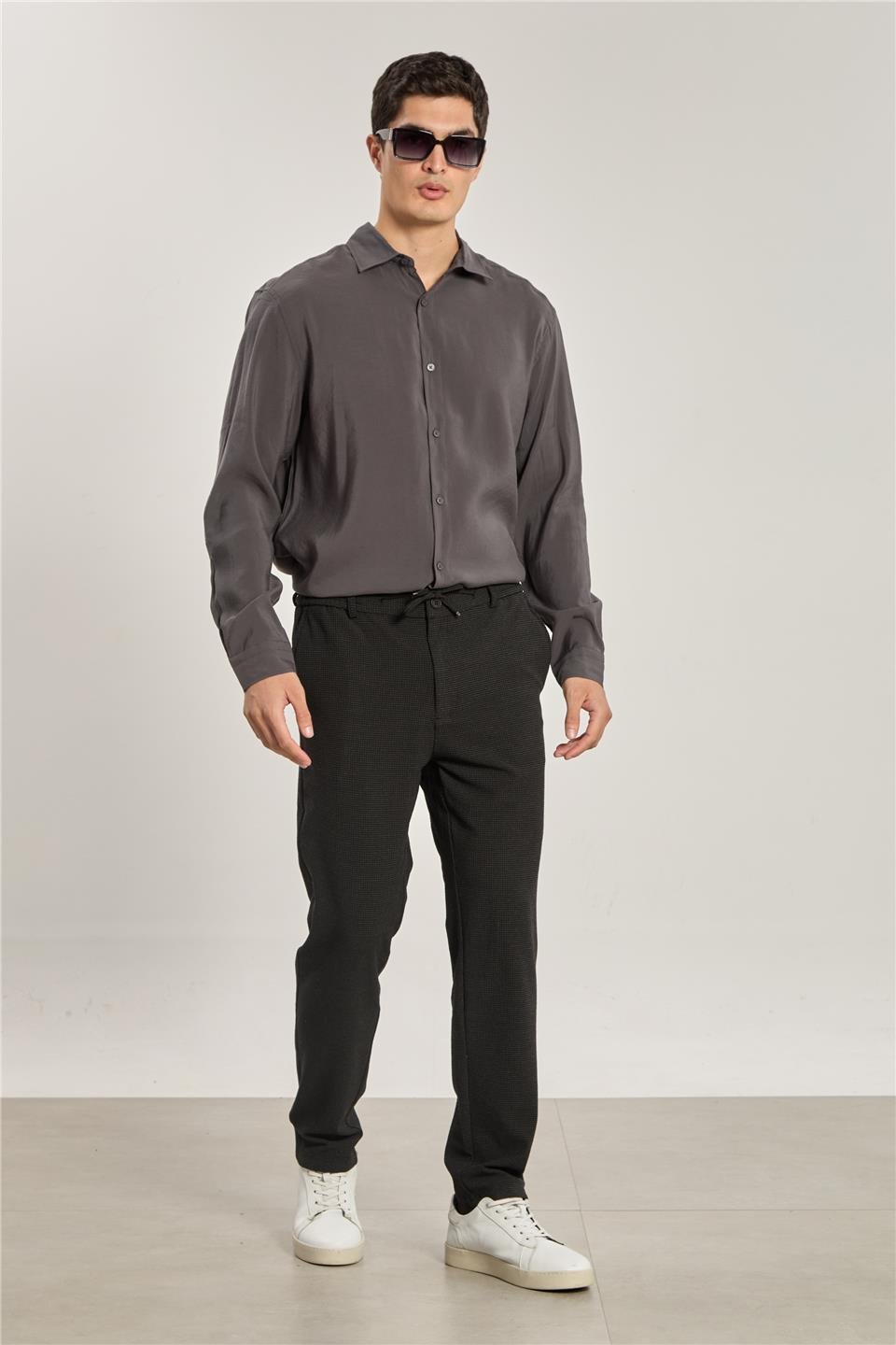 Erkek Klasik Jogger Pantolon - Siyah