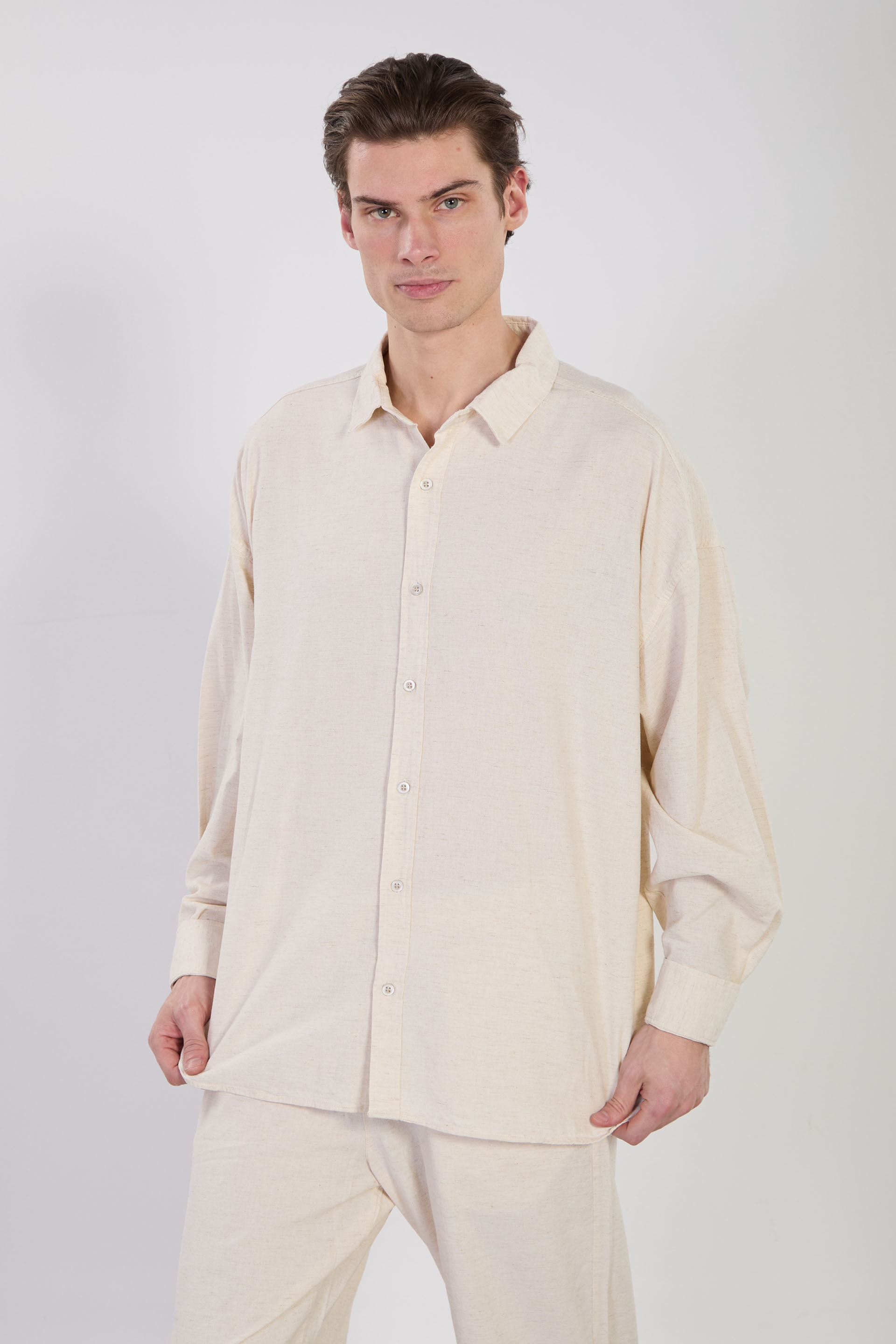 Erkek Regular Fit Gömlek - Natural