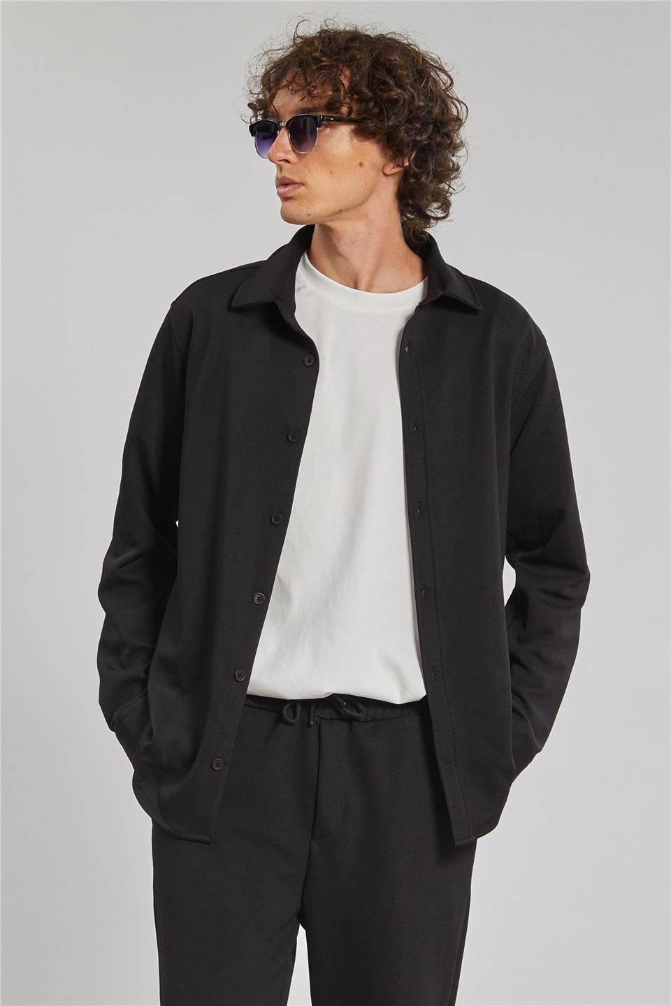 Klasik Uzun Kol Erkek Gömlek - Siyah