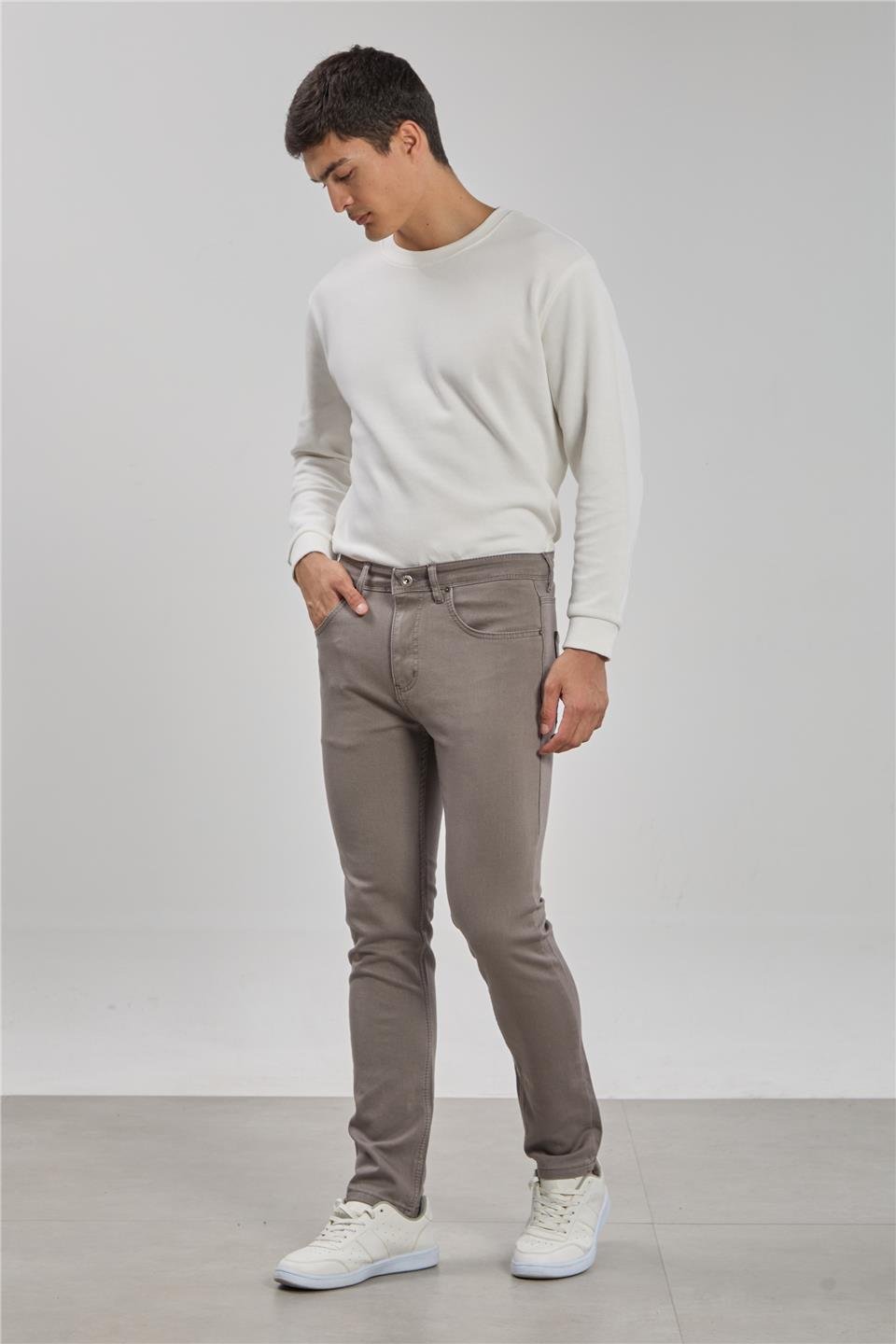 Vegas regular fit pantolon-2972 Vizon