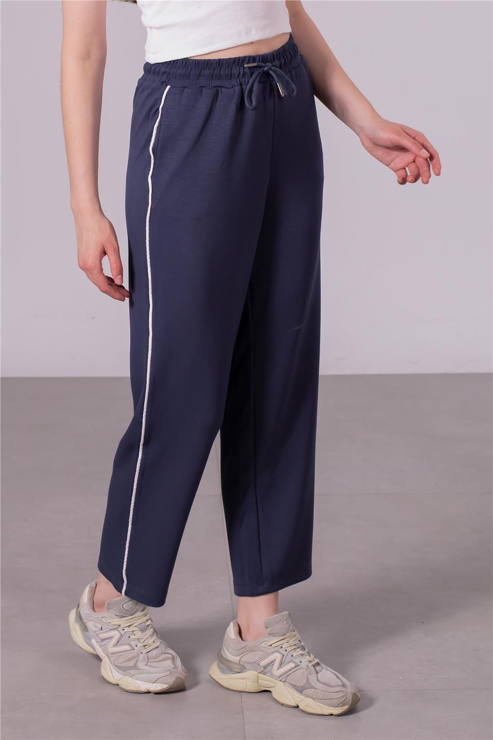 Kadın Ara Biye Cepli Pantolon - Antrasit