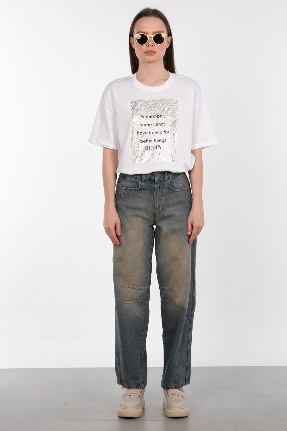 Balon Jean Pantolon - Kahve Tint