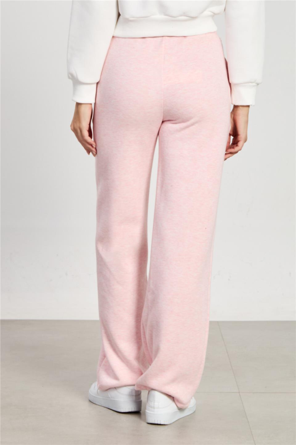 Kadın Çimalı Şardonlu Eşofman Altı - Pembe