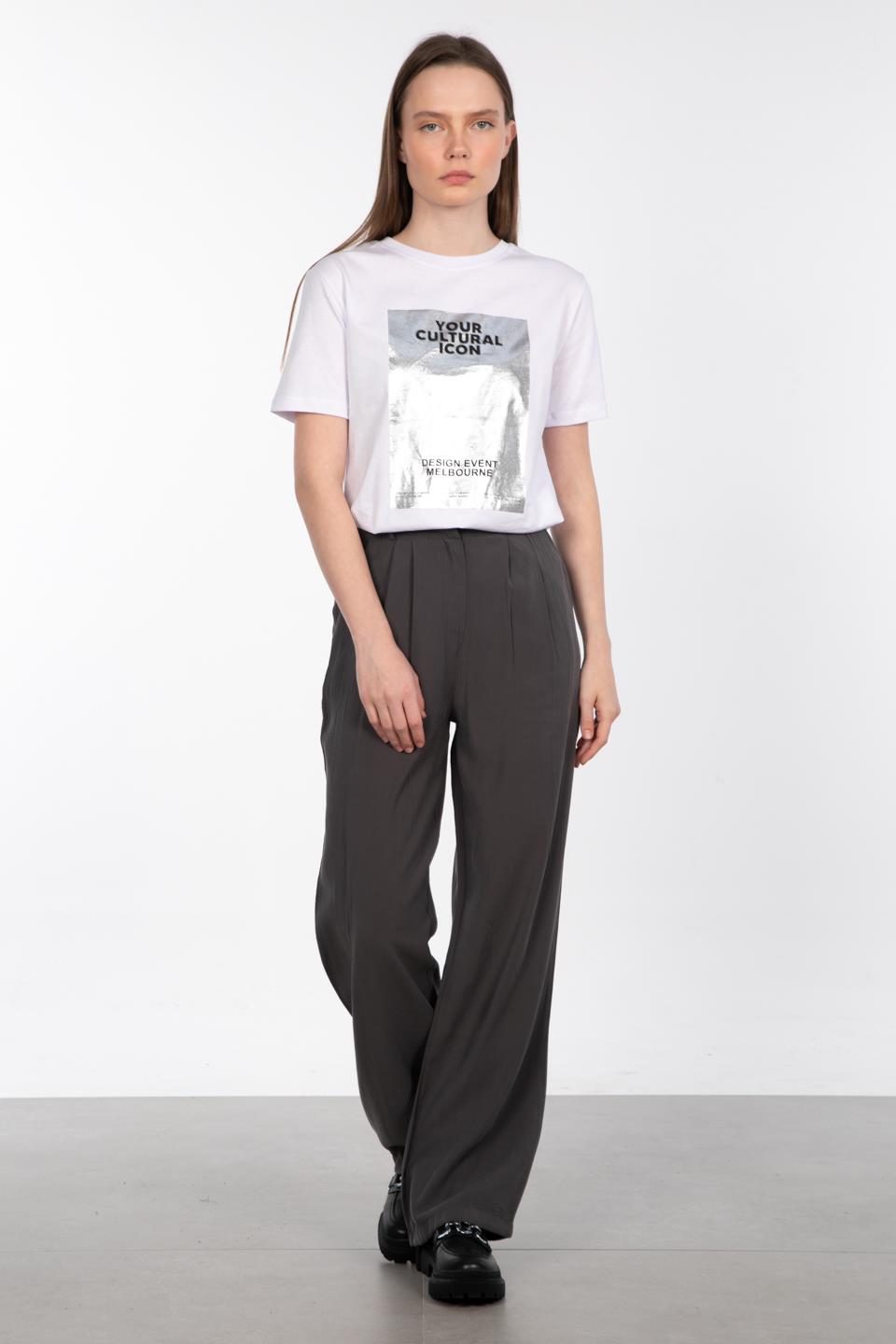 İnce Modal Kumaş Pantolon - Antrasit