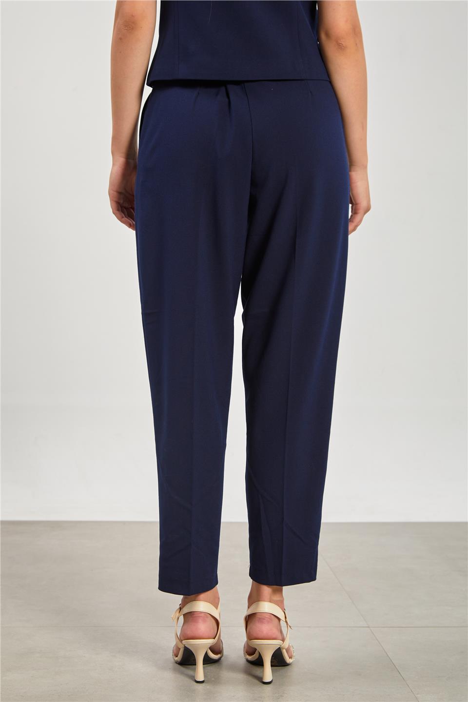 Kadın Havuç Kumaş Pantolon - Lacivert