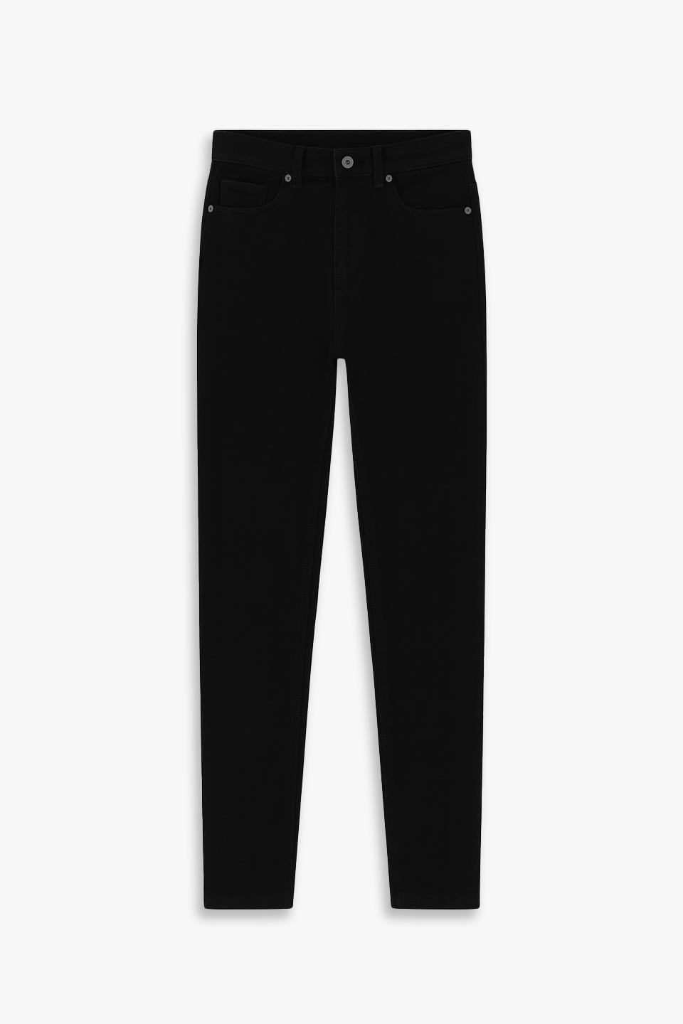 Kadın Mia Yüksek Bel Dar Paça Jean Pantolon - Siyah