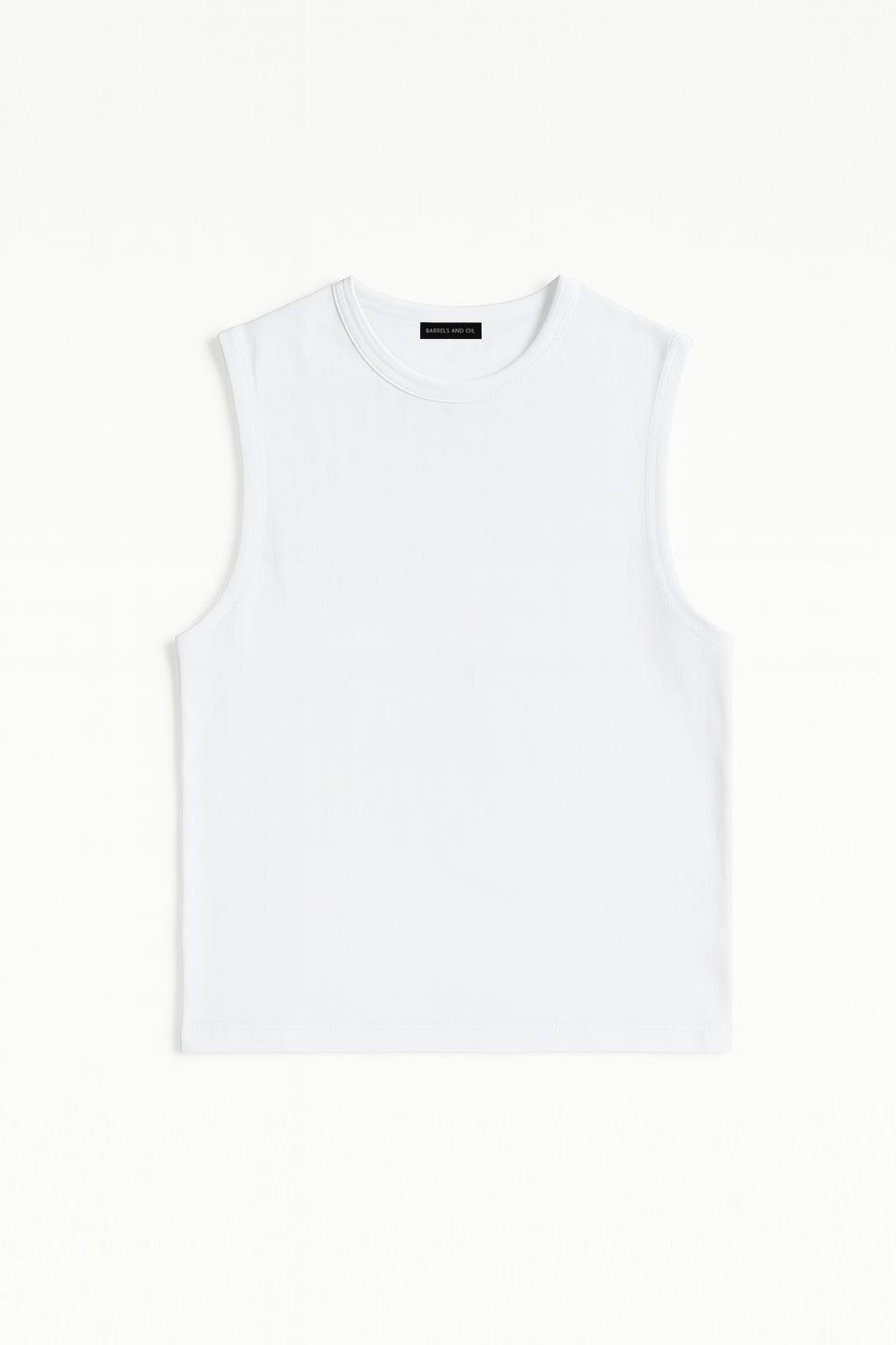 Sıfır Kol Bisiklet Body - Beyaz