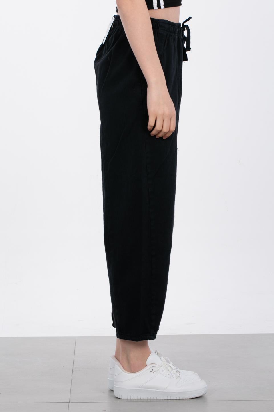 Yıkamalı Havuç Pantolon - İndigo