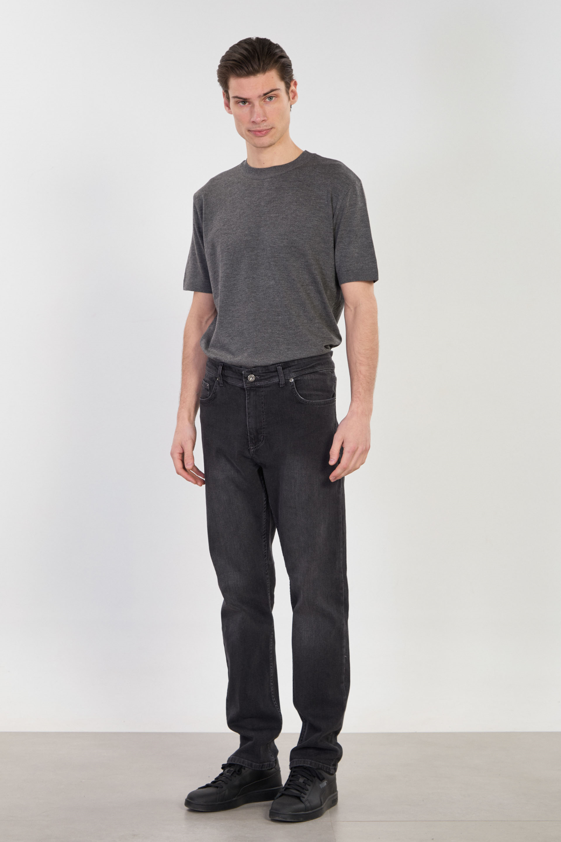 Erkek Mirza Regular Fit Jean Pantolon - Antrasit